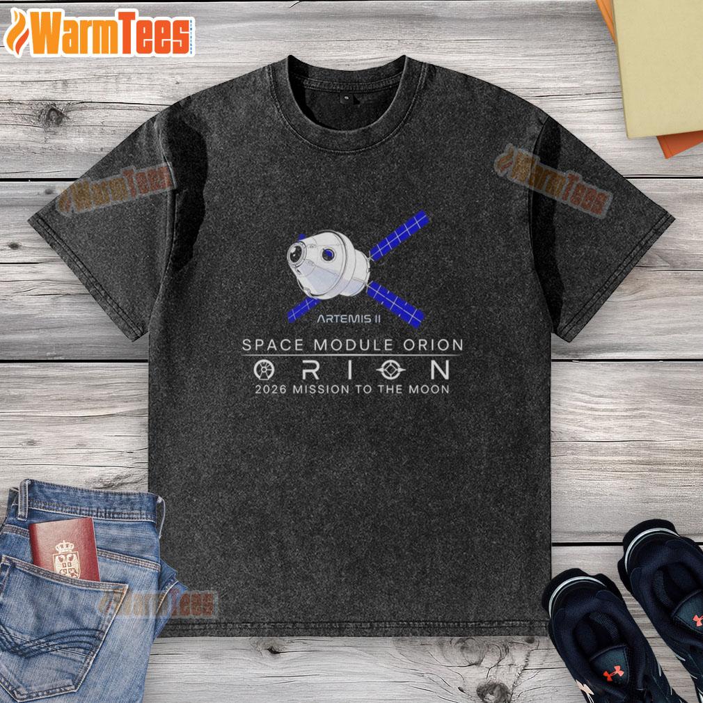 Awesome Artemis II Space Module Orion 2026 Mission To The Moon T-Shirt - Image 6