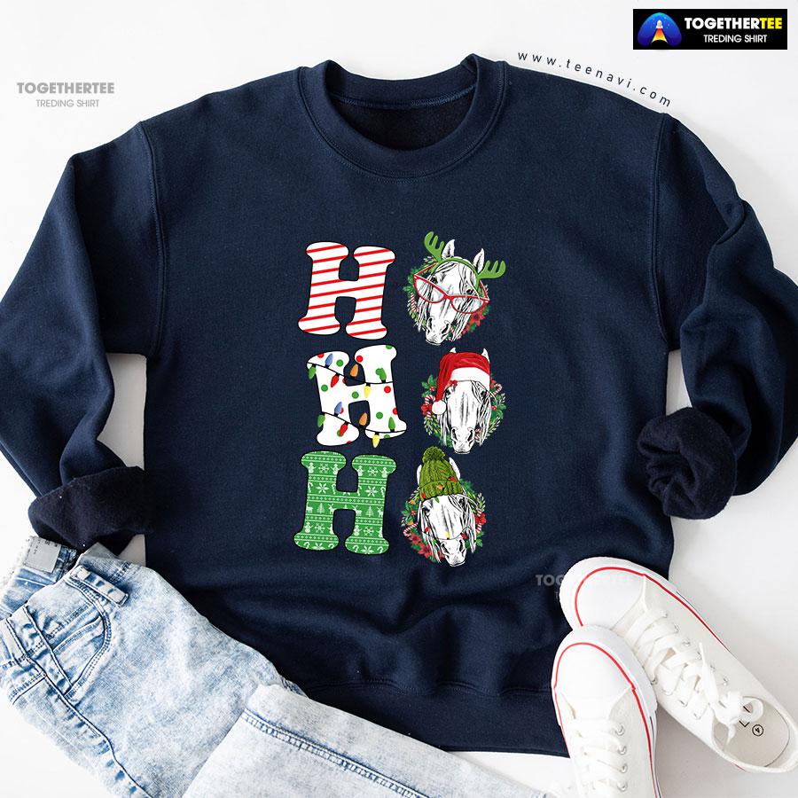 Ho Ho Ho Horse Lover Christmas Sweatshirt