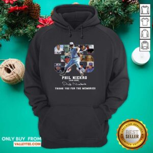Alternative view of Top 35 Phil Niekro 1939 2020 Thank You For The Memories Signature Shirt