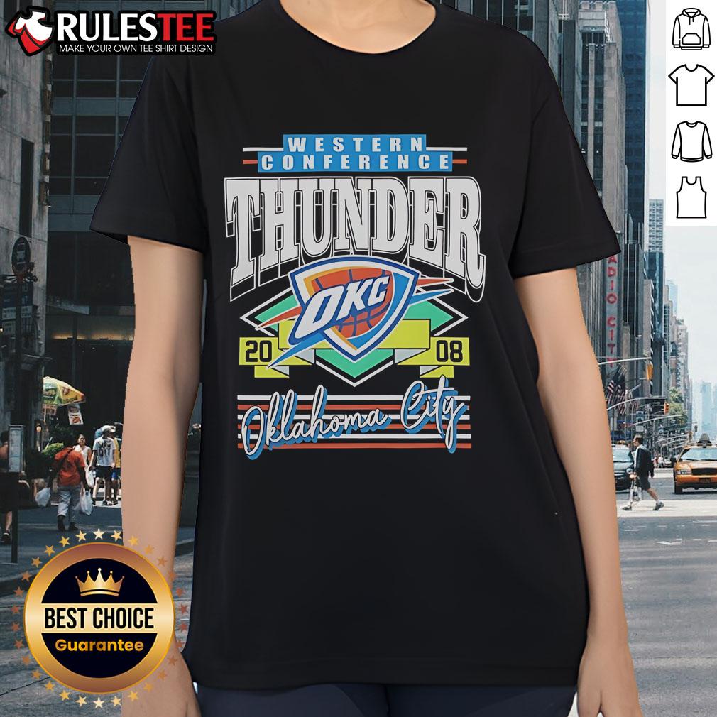 Awesome Western Conference Oklahoma City Thunder 2008 T-Shirt - Image 3