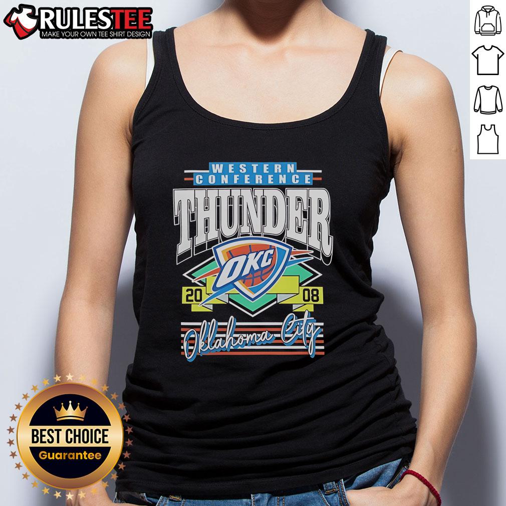 Awesome Western Conference Oklahoma City Thunder 2008 T-Shirt - Image 4