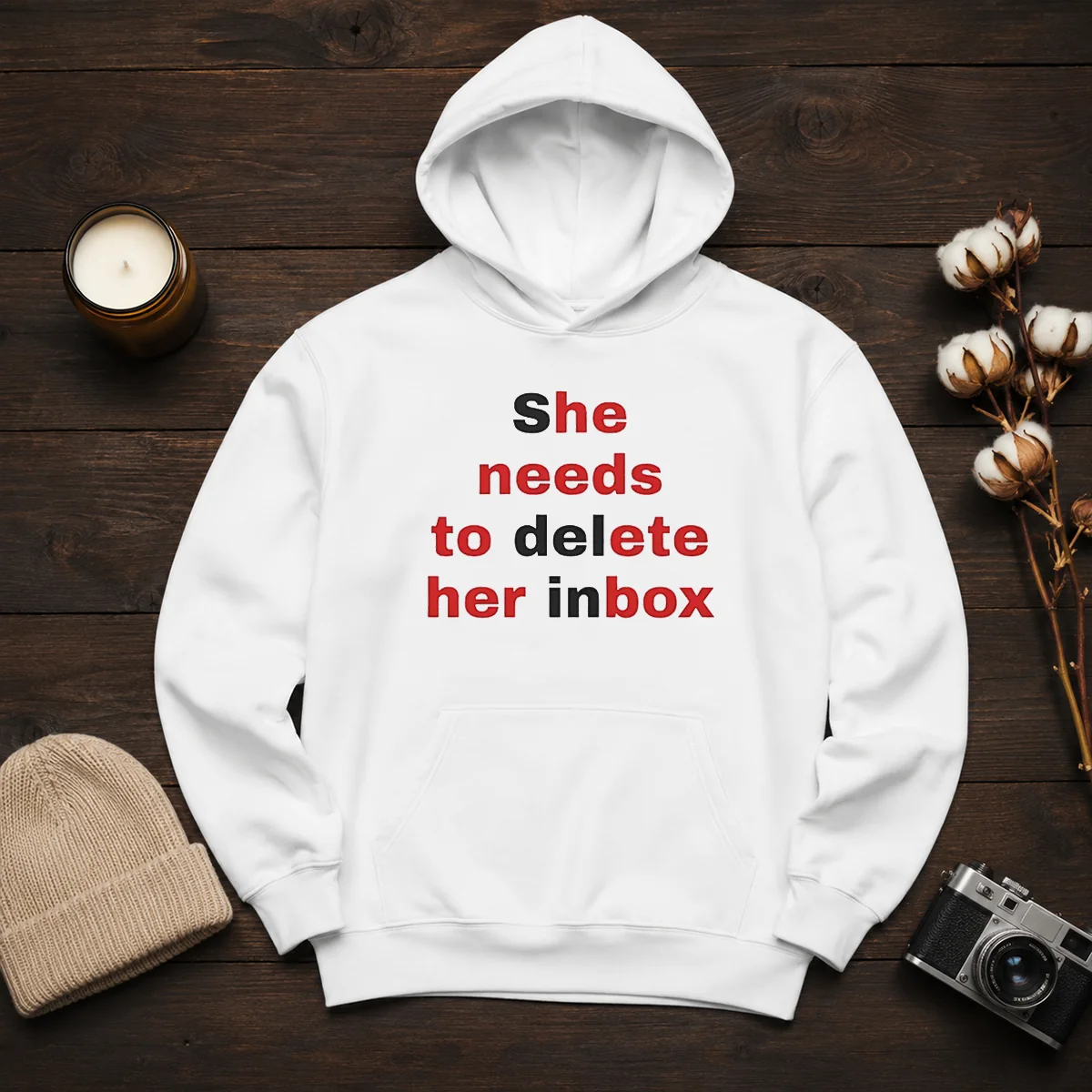 Nice She Needs To Delete Her Inbox Quote Email Shirt - Image 6