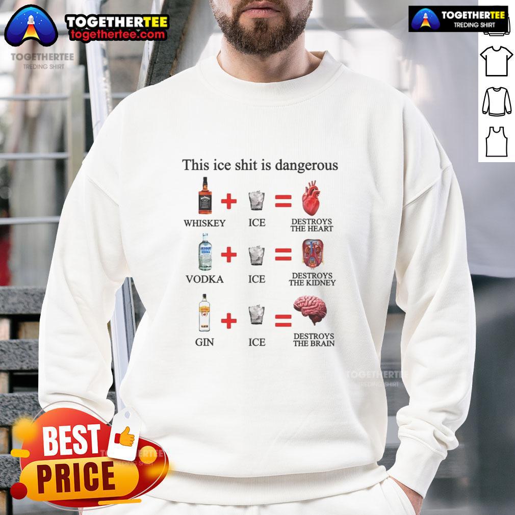 Top This Ice Shit Is Dangerous Alcohol T-Shirt - Image 5