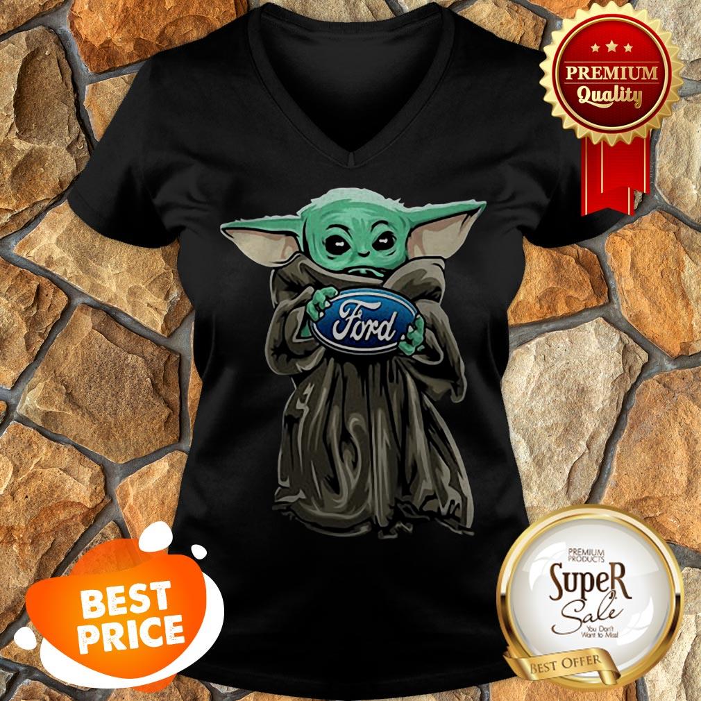 Nice Baby Yoda Hug Ford Motor Company Star Wars Shirt - Image 3