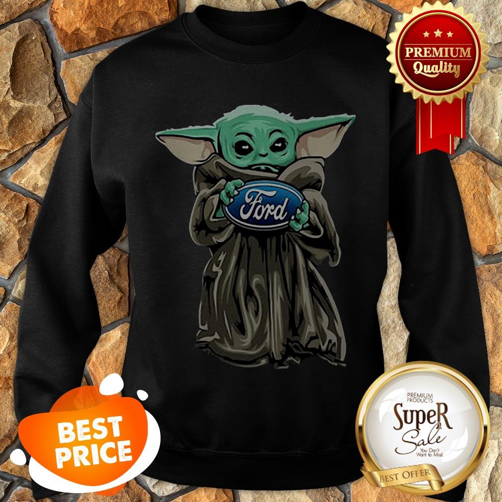 Nice Baby Yoda Hug Ford Motor Company Star Wars Shirt - Image 4
