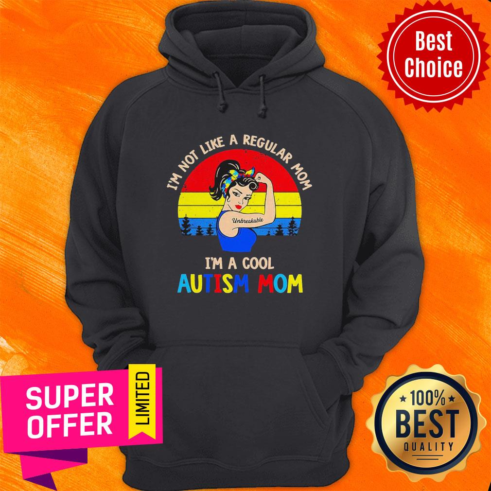 Strong Woman I’m Not Like A Regular Mom Im A Cool Autism Mom Vintage Shirt - Image 2