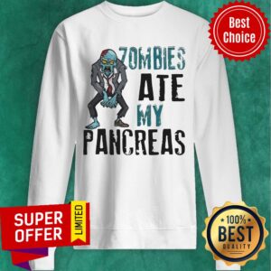 Alternative view of Premium Zombies Ate My Pancreas Shirt