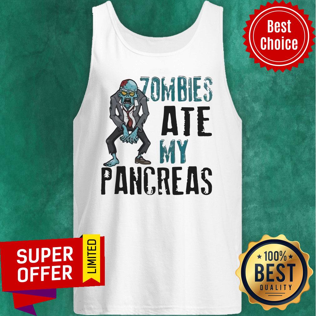 Premium Zombies Ate My Pancreas Shirt - Image 5