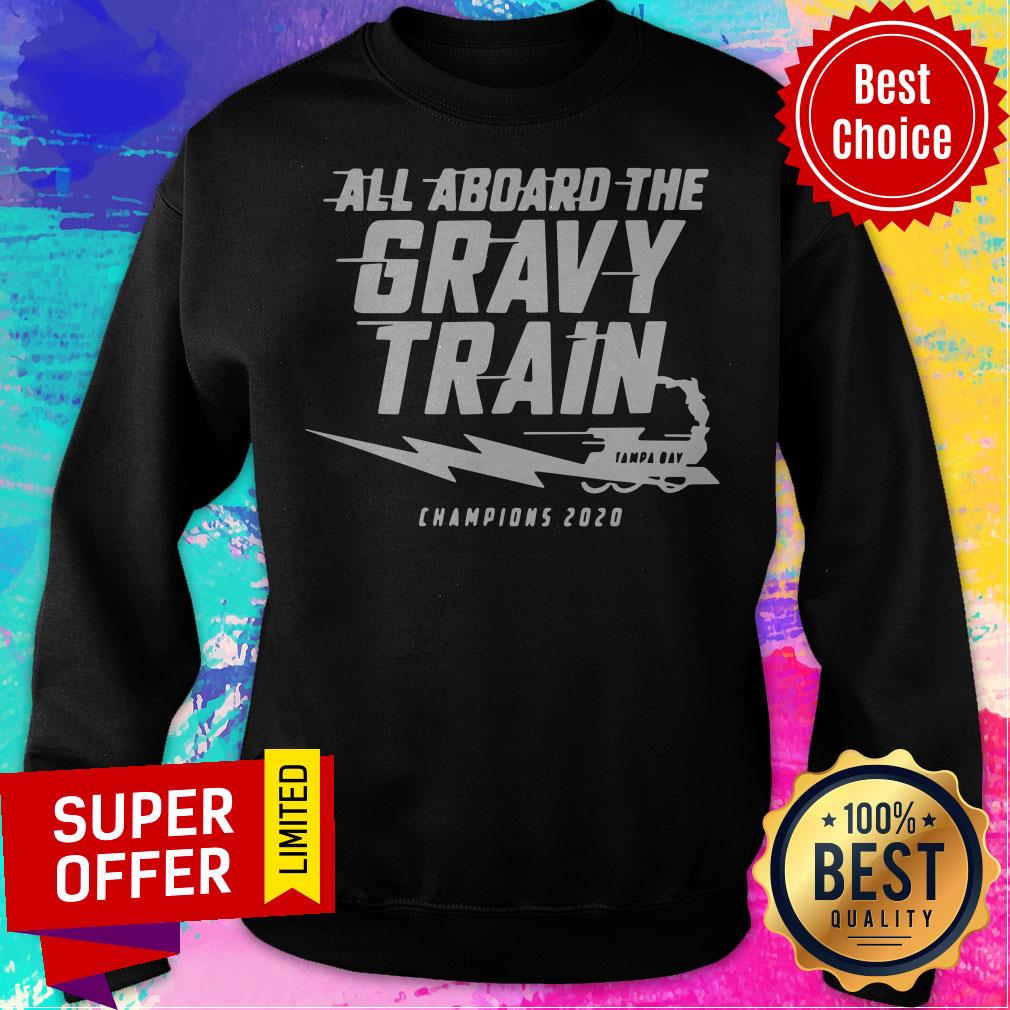 Top All Aboard The Gravy Train Tampa Bay Champions 2020 Shirt - Image 5