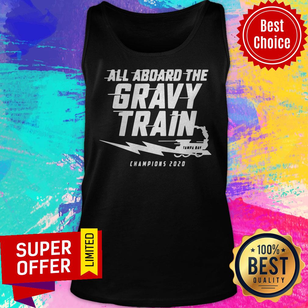Top All Aboard The Gravy Train Tampa Bay Champions 2020 Shirt - Image 4