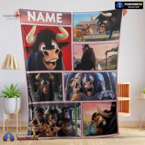 Official Ferdinand And Friends The Gentle Bull's Journey Blanket Fleece Customized Blanket