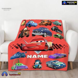 Alternative view of Official Pixar Cartoon Cars Character Blanket Fleece Customized Blanket