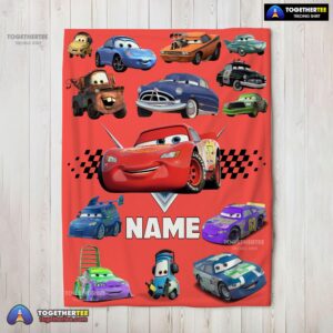 Official Pixar Cartoon Cars Character Blanket Fleece Customized Blanket