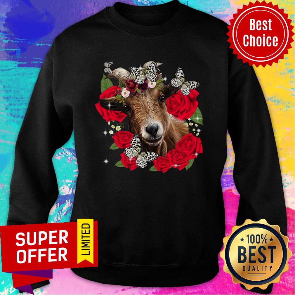 Nice Rose I Love Goat Shirt - Image 3