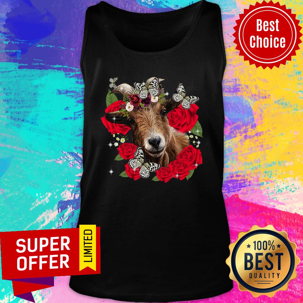 Nice Rose I Love Goat Shirt - Image 2