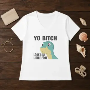 Alternative view of Nice Yo Bitch Look Like Little Foot The Land Before Time Movie Shirt