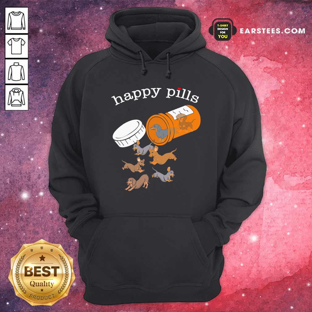 Official Dachshund Happy Pills Shirt - Image 3