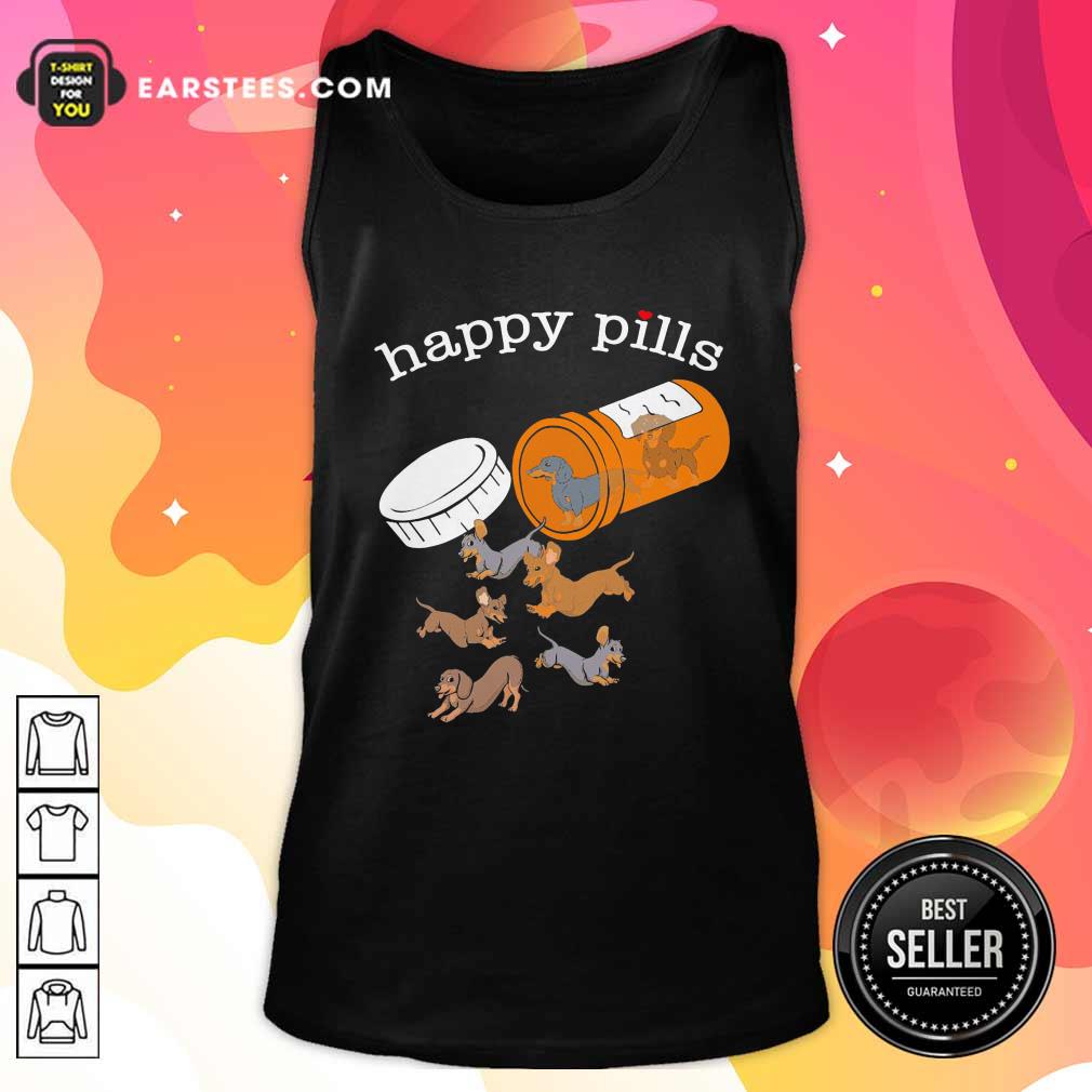 Official Dachshund Happy Pills Shirt - Image 4