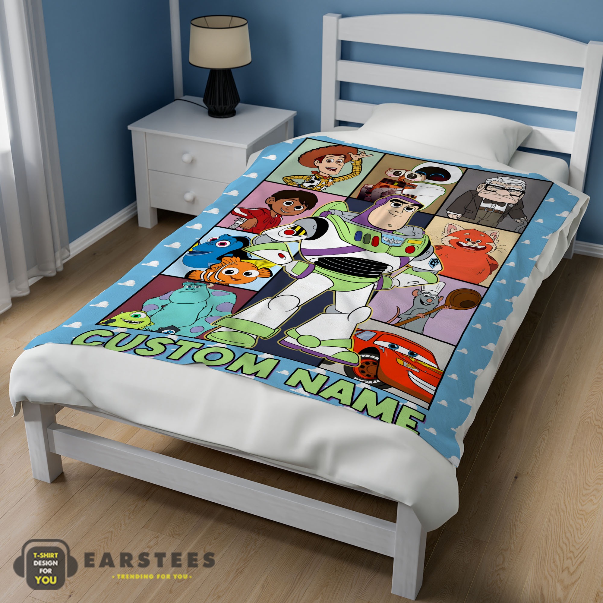 Good Disney Pixar Toy Story Buzz Lightyear With Friends Blanket Fleece Customized Blanket - Image 3