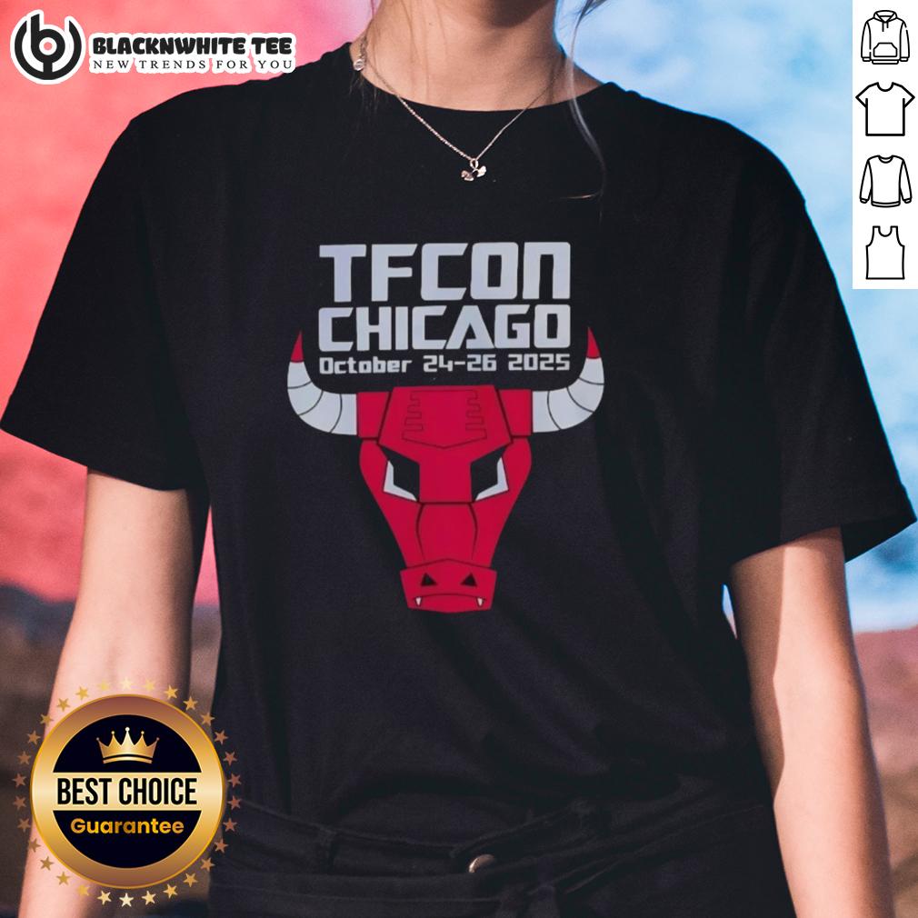 Awesome TFCon Chicago Bulls October 24-26 2025 T-Shirt - Image 3