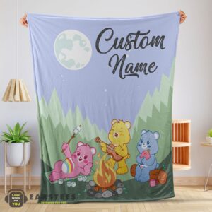 Good Nelvana The Care Bears Family Camping Fleece Blanket – Customize Blanket