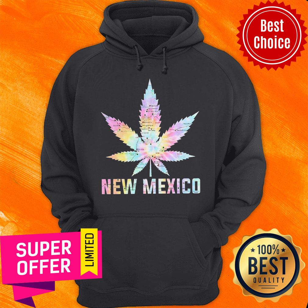 Awesome Weed Marijuana New Mexico To Map Shirt - Image 3