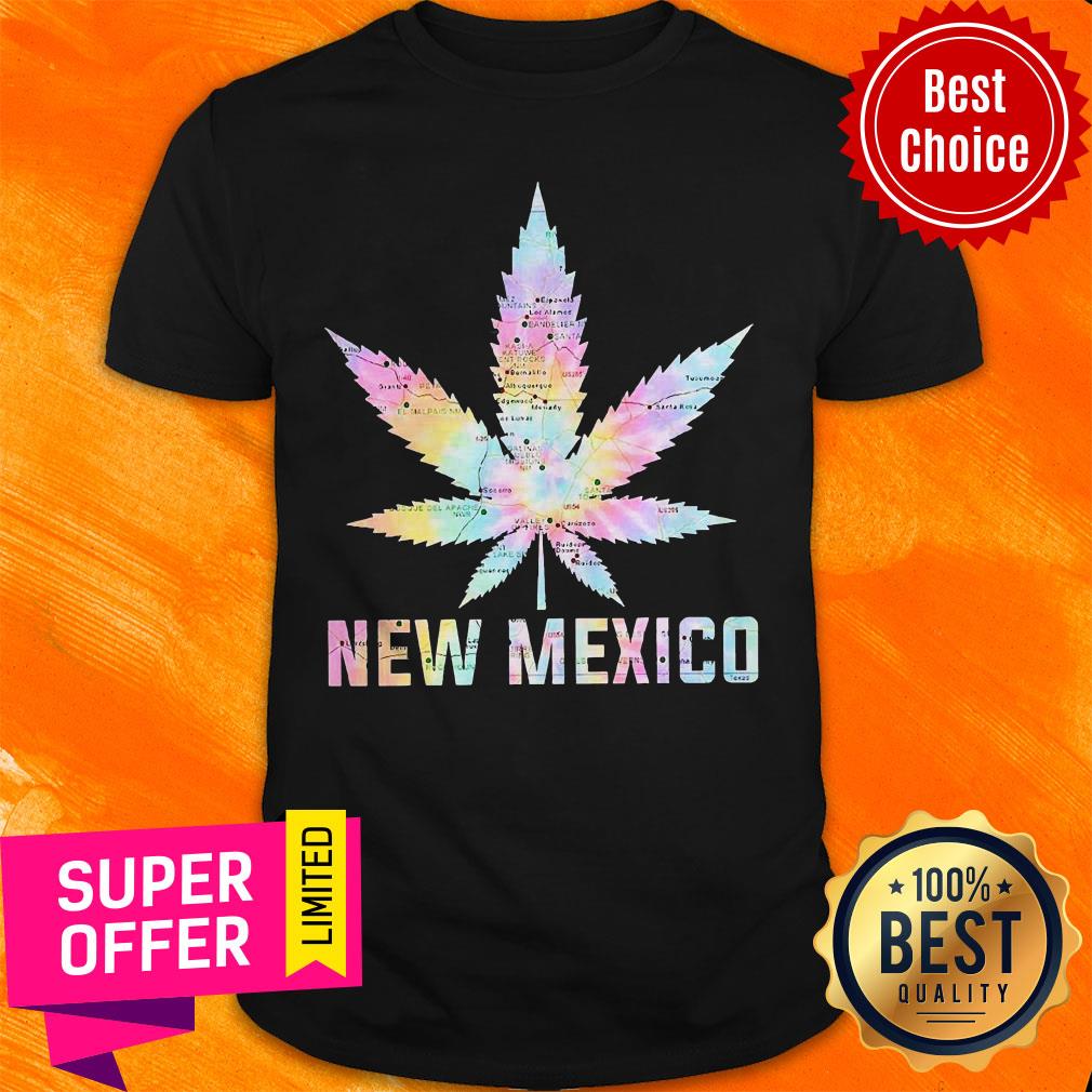 Awesome Weed Marijuana New Mexico To Map Shirt