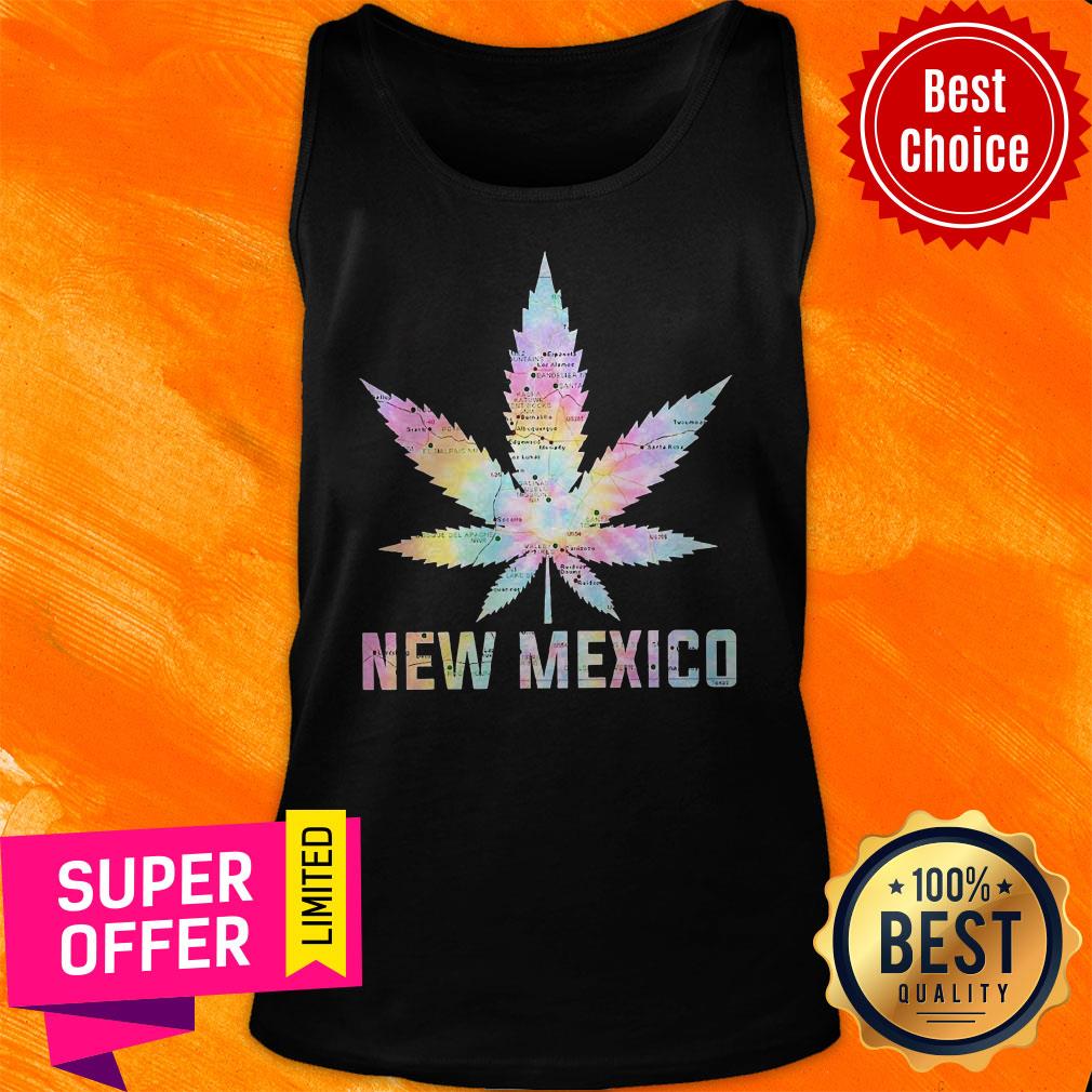 Awesome Weed Marijuana New Mexico To Map Shirt - Image 5