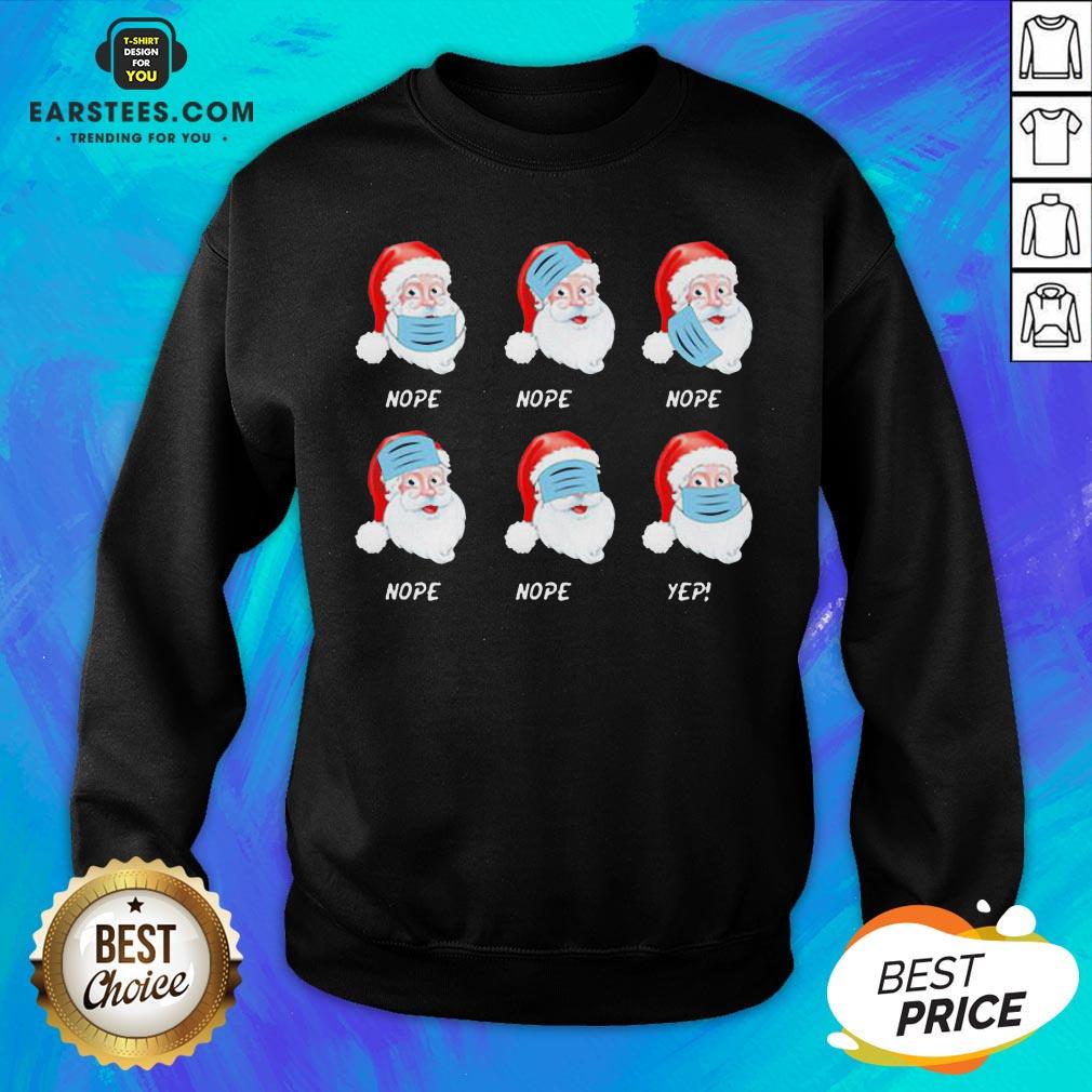 Good Santa Claus Wearing Mask Wrong Christmas 2020 Shirt - Image 2