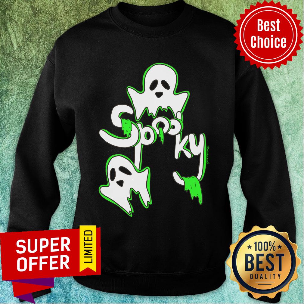 Spooky Ghosts With Green Slime Shirt - Image 5