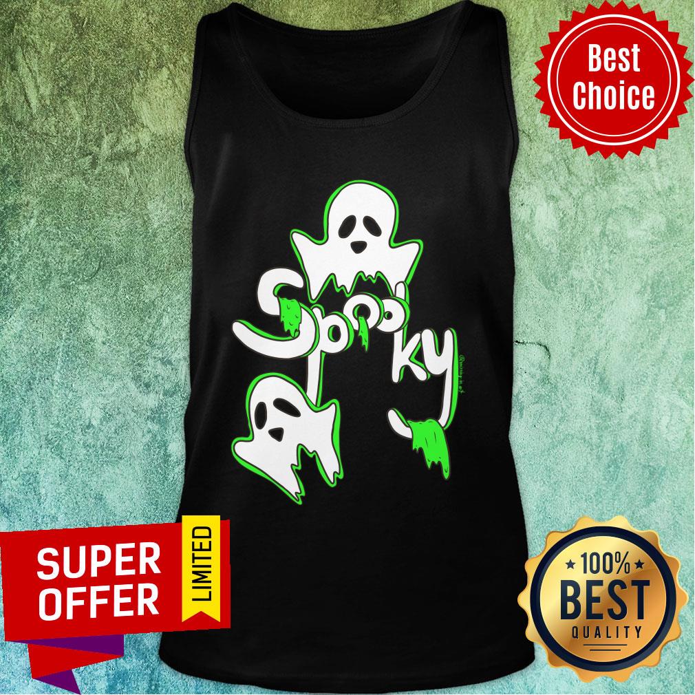 Spooky Ghosts With Green Slime Shirt - Image 4