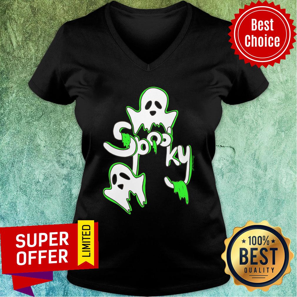 Spooky Ghosts With Green Slime Shirt - Image 3