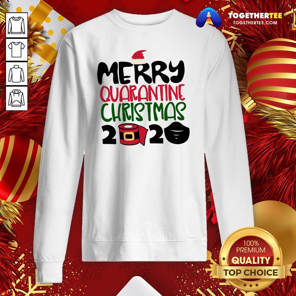 Top Merry Quarantine Christmas 2020 Shirt - Image 4