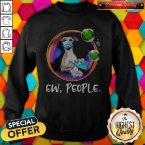 Alternative view of Top Whippet Safety Bubble Face Mask Ew People Shirt