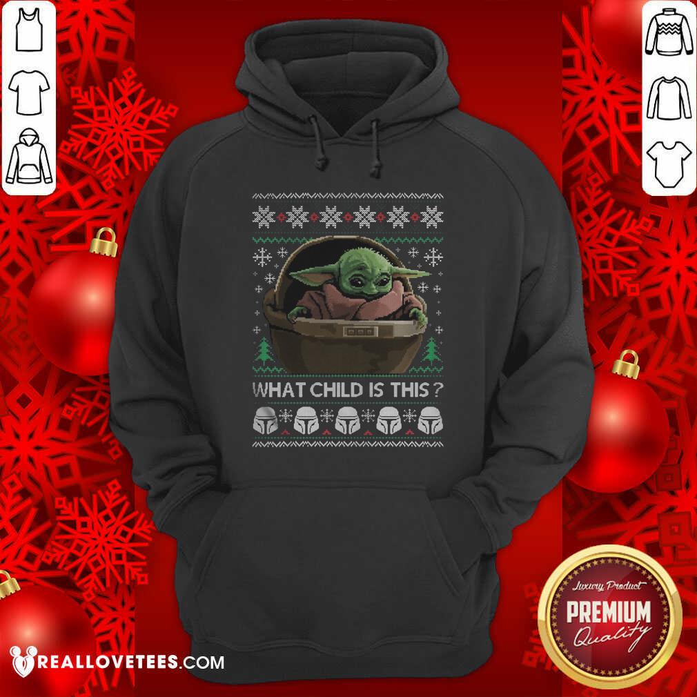 Top 2020 What Child Is This Baby Yoda Funny Christmas Shirt - Image 4