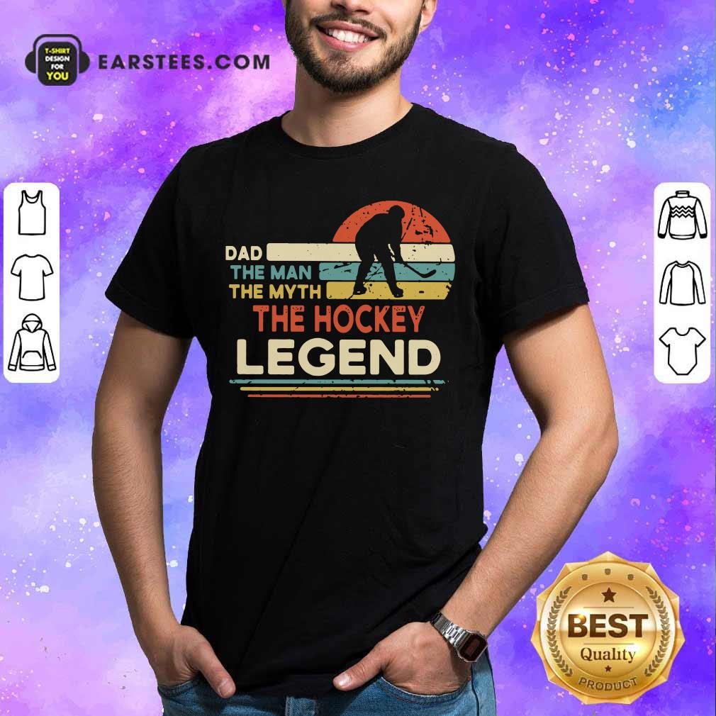 Golf Dad The Man The Myth The Hockey Legend Vintage Shirt