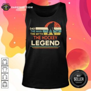 Alternative view of Golf Dad The Man The Myth The Hockey Legend Vintage Shirt