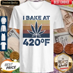 Alternative view of Weed I Bake At 420 F Vintage Version Shirt