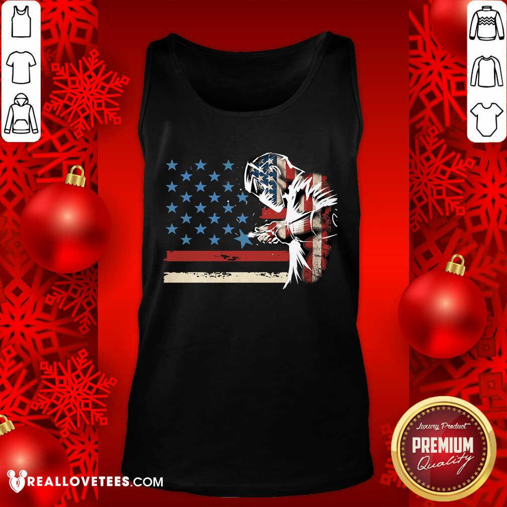 Awesome Patriot Welder American Flag Shirt - Image 4