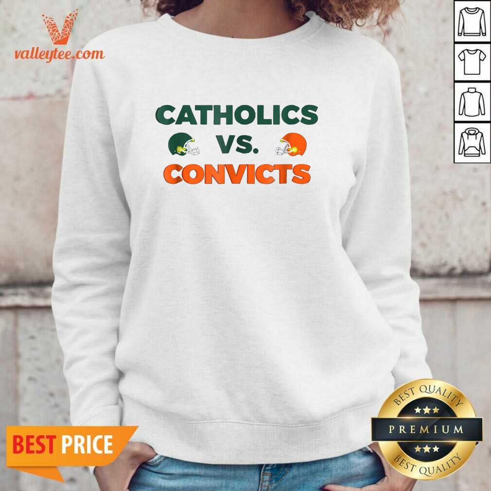 Beautiful Catholics Vs Convicts Football Shirt - Image 5