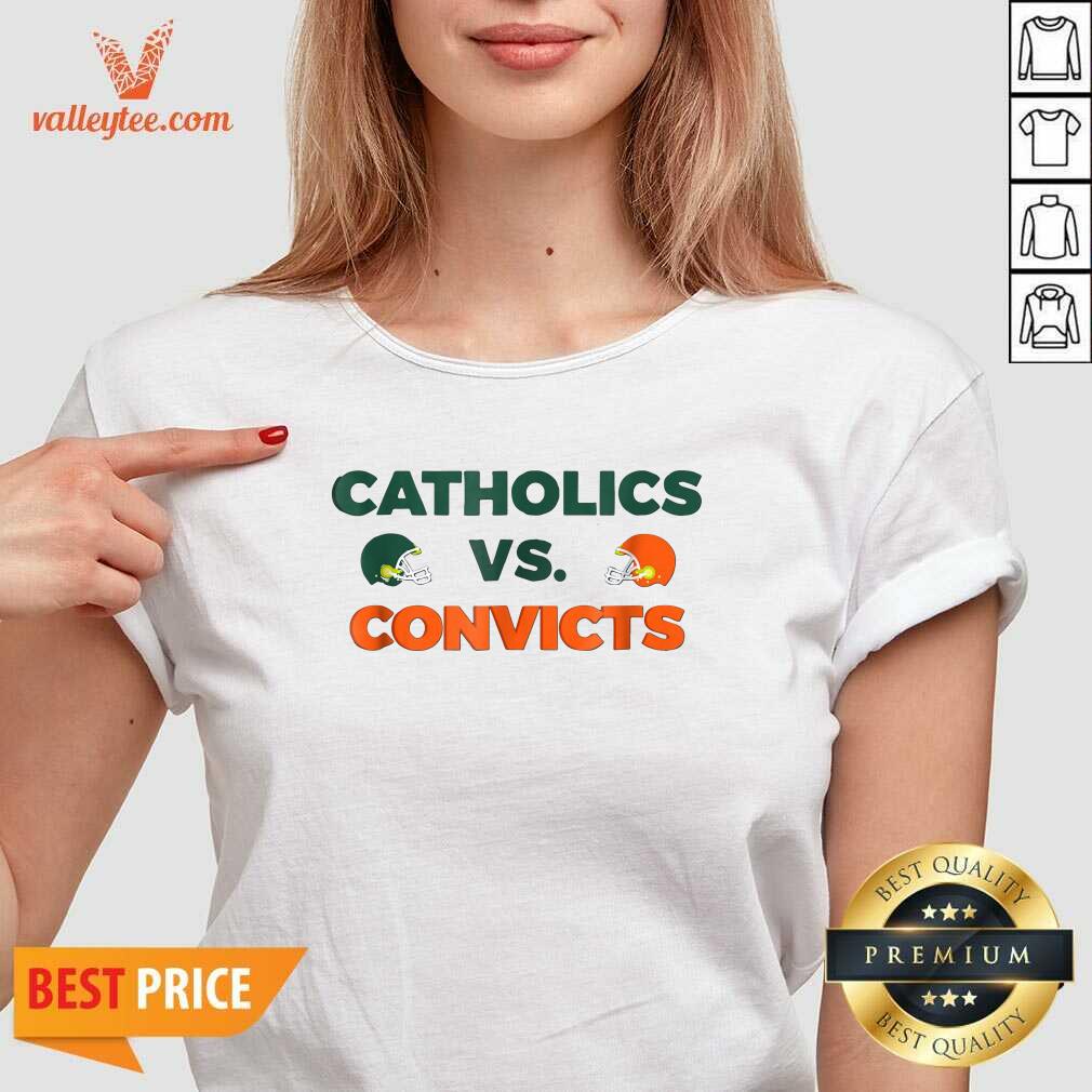 Beautiful Catholics Vs Convicts Football Shirt - Image 3