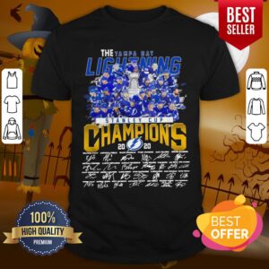 The Tampa Bay Lightning Stanley Cup Champions 2020 Signatures Shirt