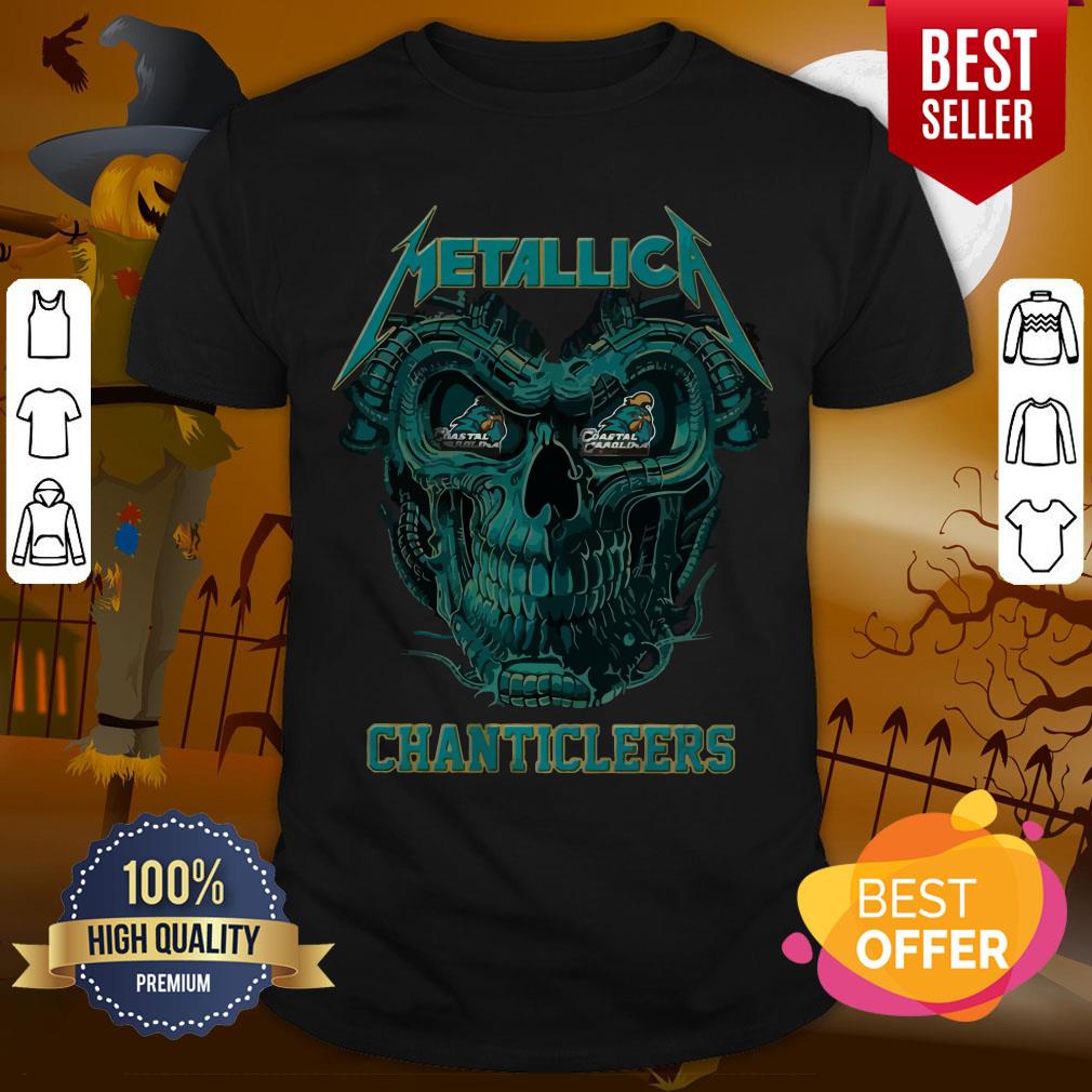 Top Skull Metallica Coastal Carolina Chanticleers Shirt