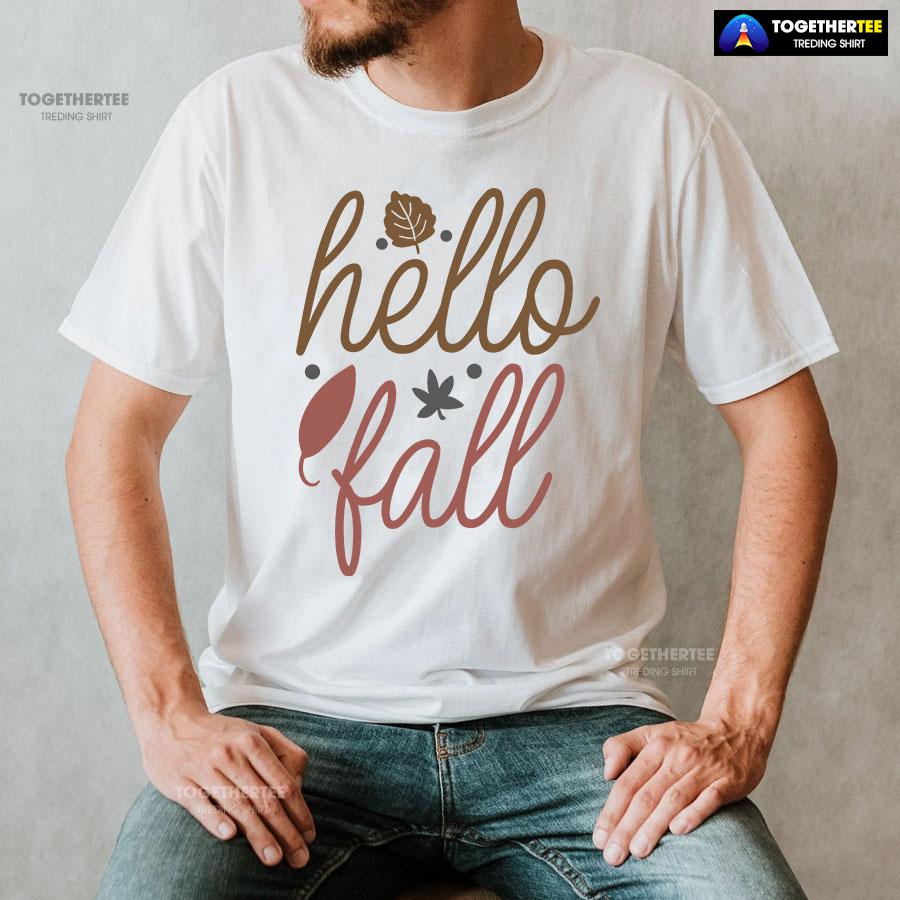 Hello Fall Thanksgiving T-Shirt - Image 2