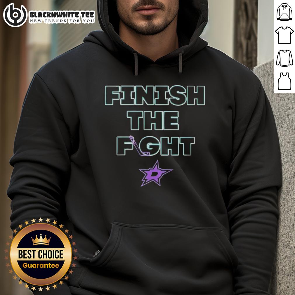 Premium Dallas Stars Hockey Finish The Fight T-Shirt - Image 2