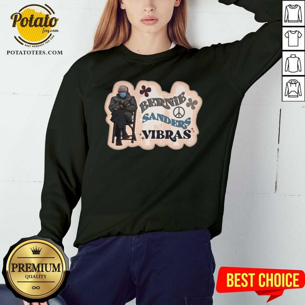Pretty Bernie Sanders Vibras 2021 Inauguration Shirt - Image 4