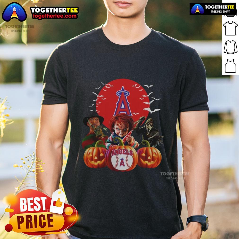 Hot Los Angeles Angels MLB Horror Movie Halloween T-Shirt