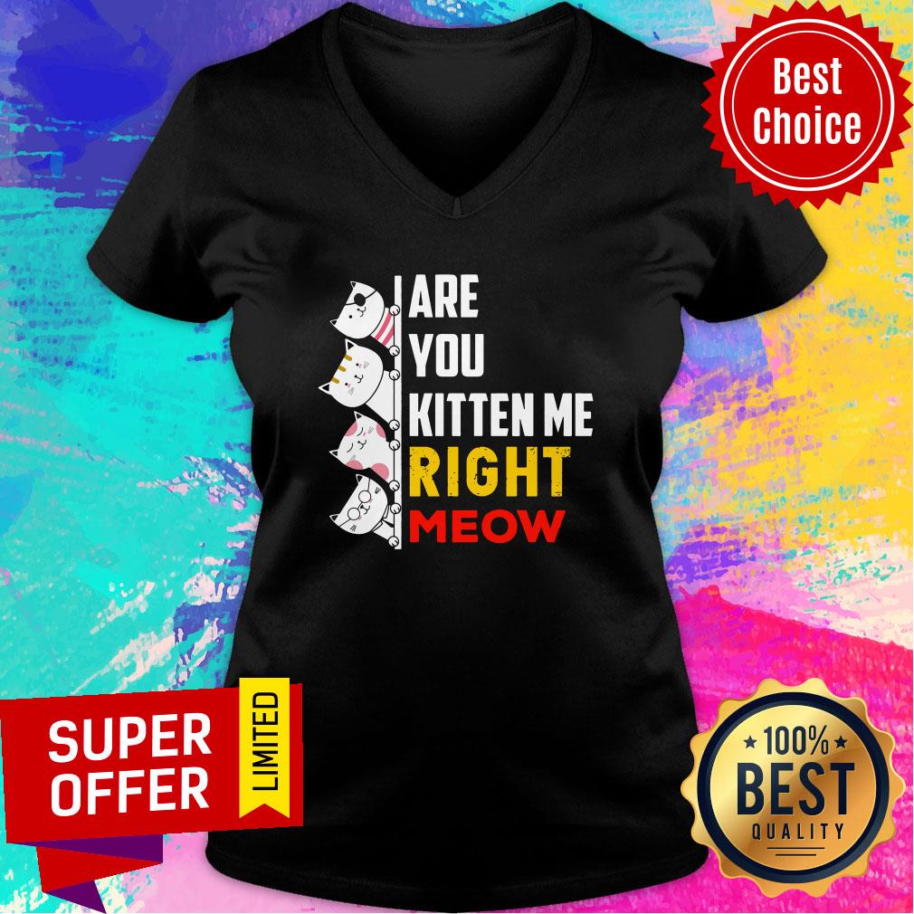 Top Are You Kitten Me Right Meow Shirt - Image 3