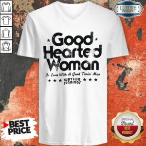 Alternative view of Good Hearted Woman In Love With A Good Timin Man Waylon Jennings Shirt