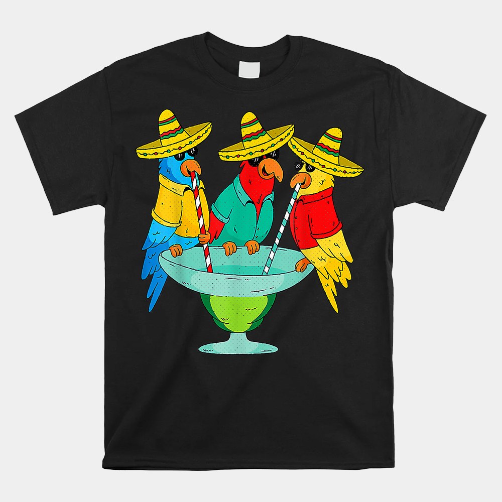 Parrot Cinco De Mayo Funny Drinking Tequila Mexican Fiesta Shirt - Image 4
